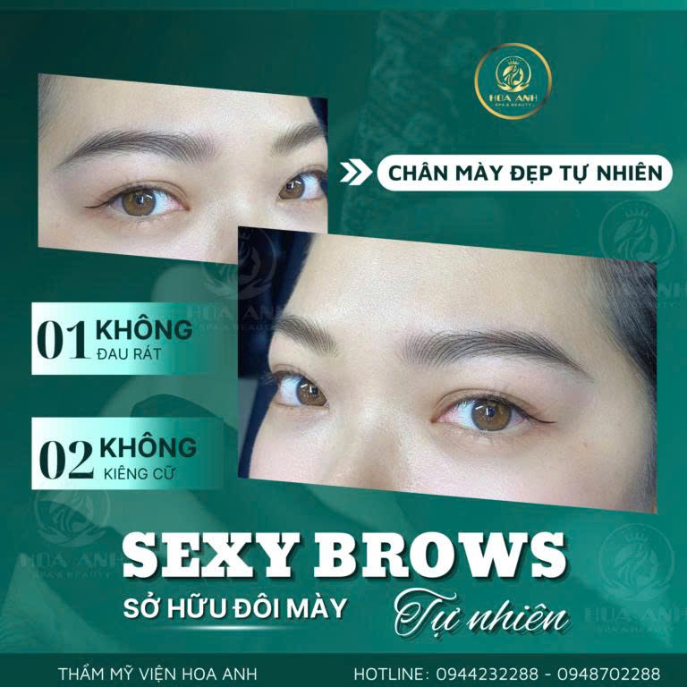 Điêu Khắc Mày Tự Nhiên, Sắc Nét – Tôn Vinh Vẻ Đẹp Từng Đường Nét Tại Thẩm Mỹ Viện Hoa Anh